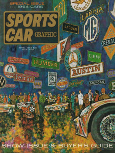 SPORTS CAR GRAPHIC 1964 APR - NEW FROM FERRARI, NEW '64 CARS, NEW GPs